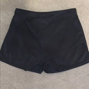 Black envelope skirt